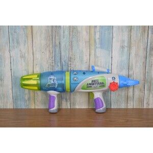 Disney Store Buzz Lightyear Blaster Toy Story Gun Lights & Sounds Works 2011